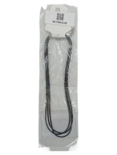 Ideen mit Herz 3 Lederoptik Halsketten Schwarz 45-55cm Polyester Basteln