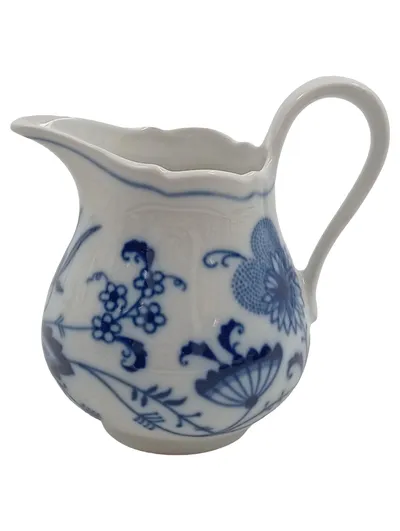 Bavaria Milchkännchen Zwiebelmuster Porzellan Weiß Blau 8 cm