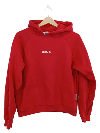 BERNA Herren Kapuzenpullover Hoodie Rot Gr. XL Casual Logo-Print