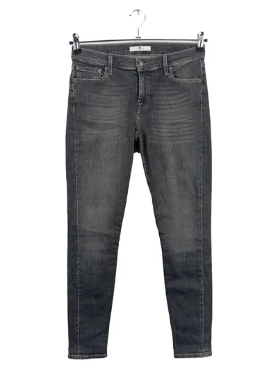 7 For All Mankind Damen Jeans Slim Fit Gr. 40 W31 L30 Grau