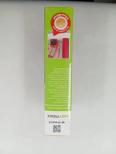 EASYmaxx Mini-Videokamera 04809 Überwachungskamera Bewegungsmelder Akku Rot