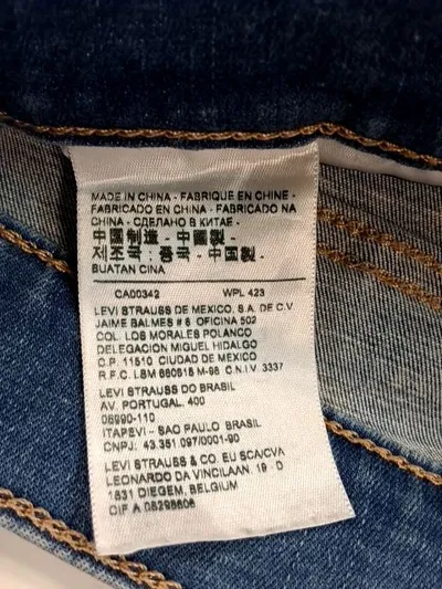 Levi's 710 Super Skinny Jeans Damen W31 L29 Blau