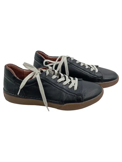 Josef Seibel Sneaker low Damen Schwarz Leder Gr. 40 Casual