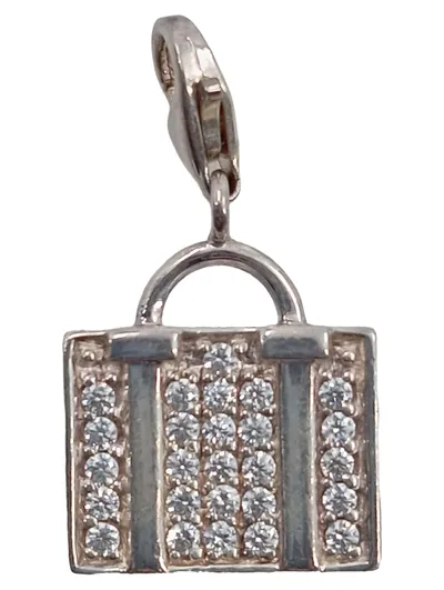 Thomas Sabo Kofferanhänger Damen Silber Handtasche Strass Luxuriös