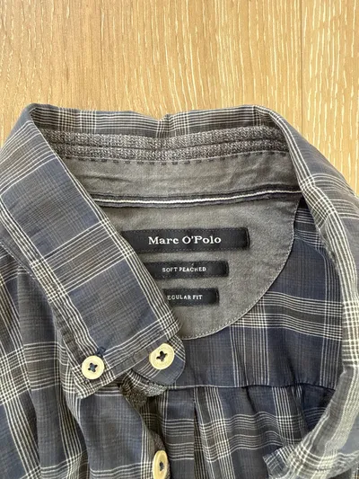 Marc O'Polo Karohemd Herren Gr. 38 Mehrfarbig Casual Langarm