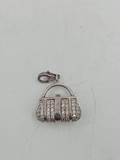 Thomas Sabo Kettenanhänger Handtasche Sterlingsilber Zirkonia Silber Damen