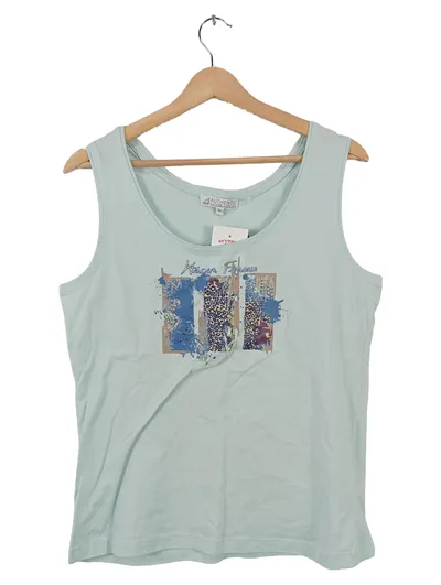 Authentic Clothing Company Damen Top Tanktop Gr. XL Türkis Print