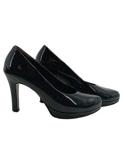 Paul Green Damen Pumps Lackleder Elegant Schwarz Größe 36