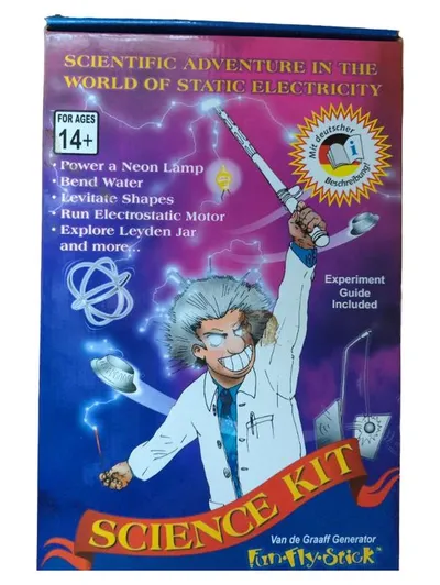 Fun Fly Stick Wissenschafts-Kit Statische Elektrizität Experimentierkasten Blau