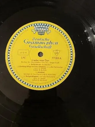 Lieder vom Don - Deutsche Grammophon Vinyl LP Don Kosaken Chor Jaroff