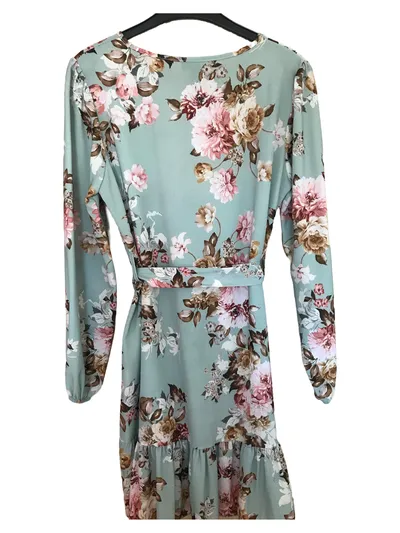 Victoria & Violet Damen Freizeitkleid Gr. 36/S Blumenmuster Mehrfarbig