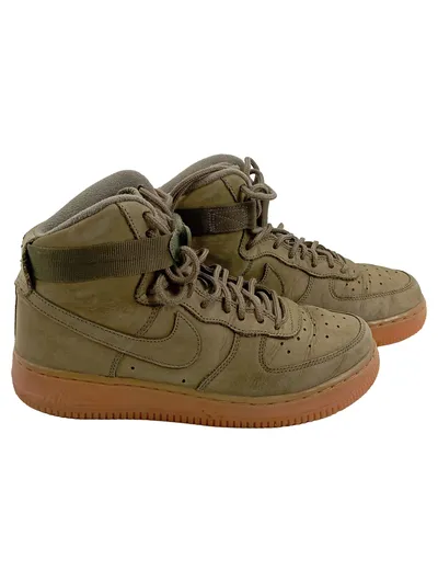 Nike Air Force 1 High WB Sneaker Herren Oliv Gum Sole Gr. 39