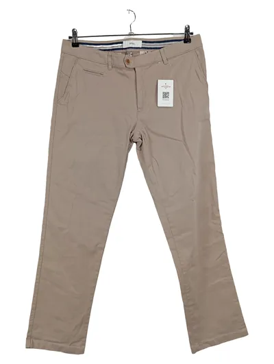 BRAX Herren Stoffhose Gr. 25 Beige Casual Baumwolle