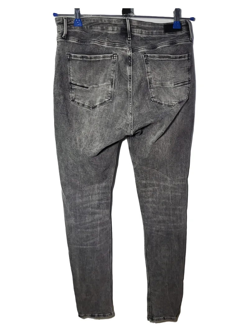 CROSS Jeans Damen Destroyed Jeans Slim Fit Grau W31 L32 Baumwolle 2