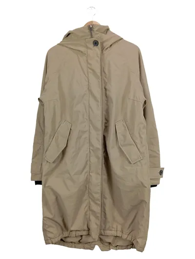Didriksons Damen Parka Gr. 42 Beige Outdoor Regenjacke Kapuze