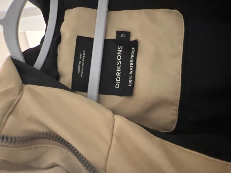 Didriksons Damen Parka Gr. 42 Beige Outdoor Regenjacke Kapuze 5