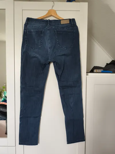 ANGELS Damen Jeans Hose Regular Fit Blau W36 L20 Baumwolle