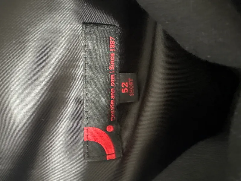 Dressmann Sakko Business Herren Schwarz Gr. 52 XL Wolle Polyester 5