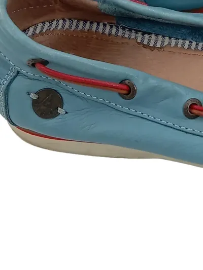 Gaastra Mokassins Slipper Damen Blau Leder Gr. 40 Casual