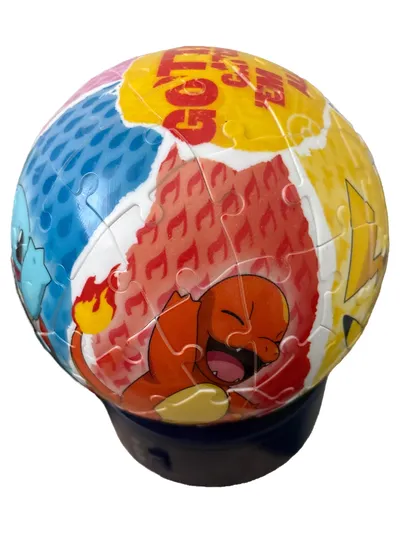 Pokemon 3D Puzzle Ball 72 Teile Glumanda Schiggy Kinder Abenteuer