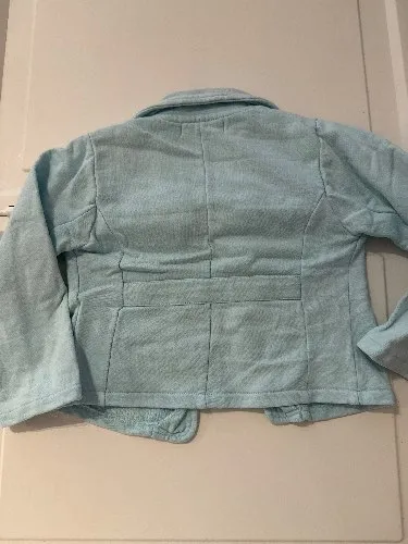 STACCATO Mädchen Leichte Jacke Gr. 86 Hellblau Schmetterling Stickerei