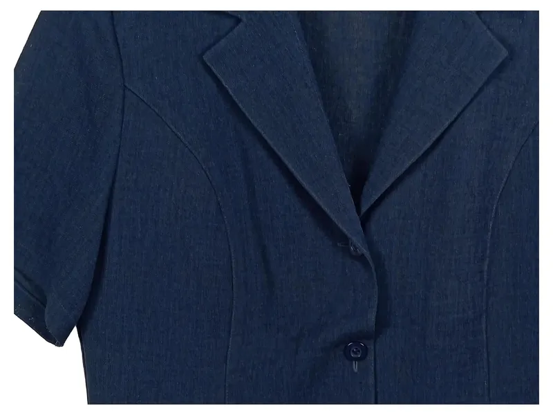 Barisal Damen Kurzarm Blazer Gr. 40 Business Blau 2