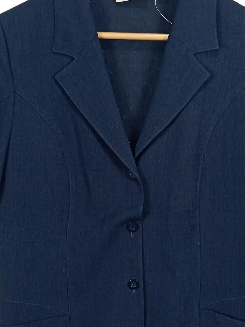 Barisal Damen Kurzarm Blazer Gr. 40 Business Blau 3