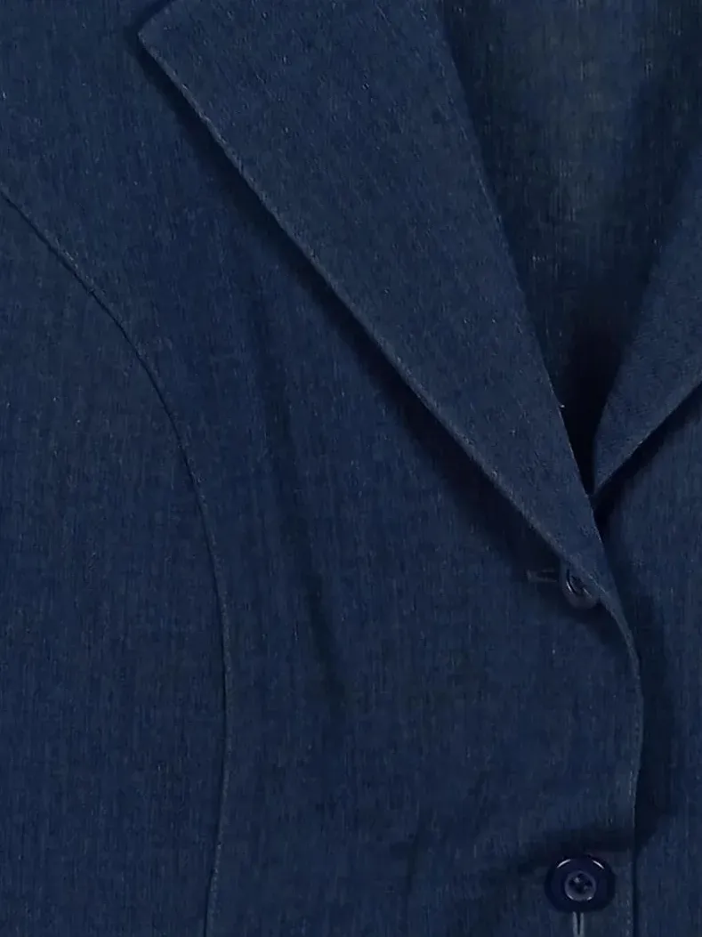 Barisal Damen Kurzarm Blazer Gr. 40 Business Blau 4
