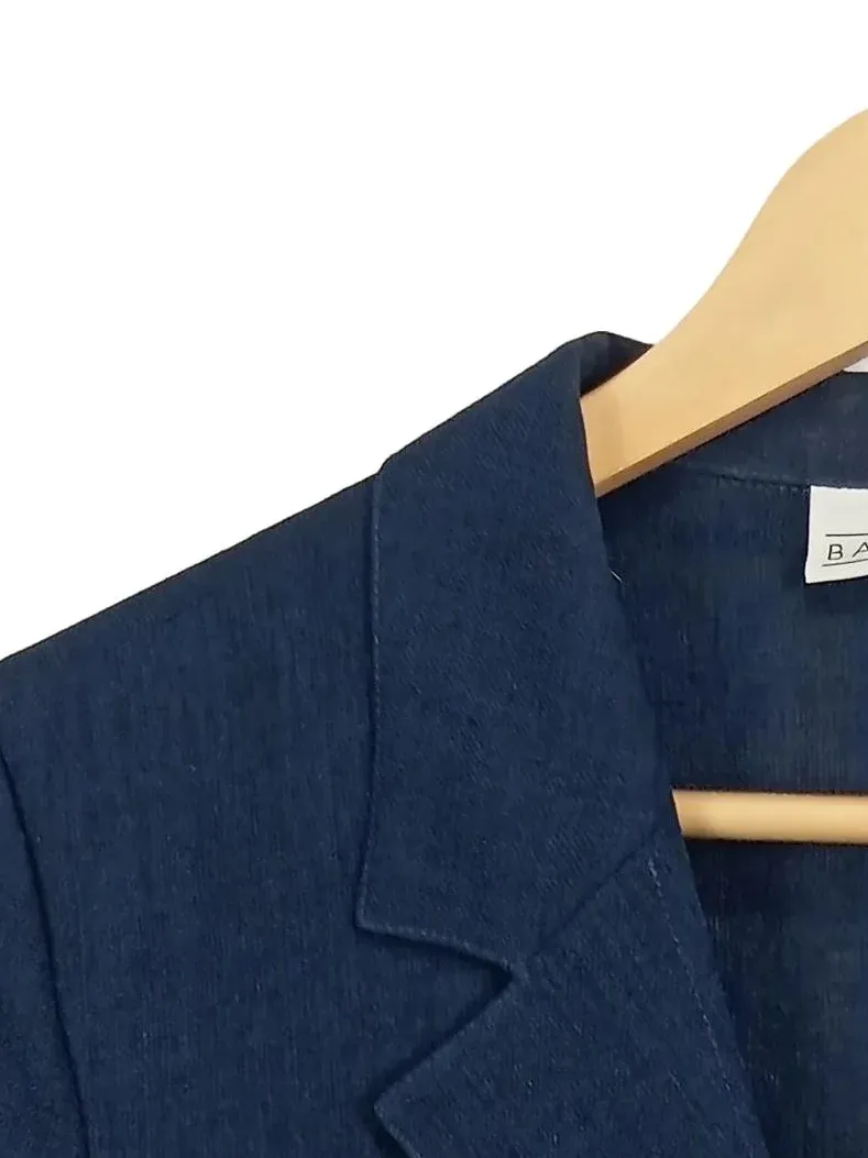 Barisal Damen Kurzarm Blazer Gr. 40 Business Blau 9
