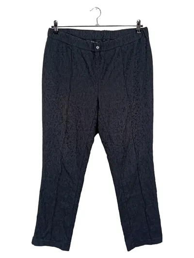 Atelier GS Damen Anzughose Business Klassisch Schwarz Gr. 50 Strukturmuster