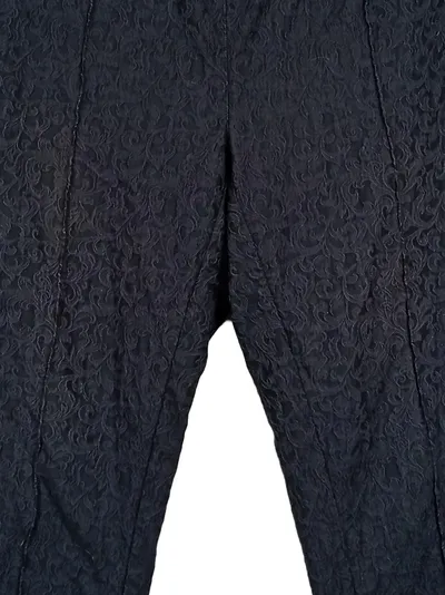 Atelier GS Damen Anzughose Business Klassisch Schwarz Gr. 50 Strukturmuster