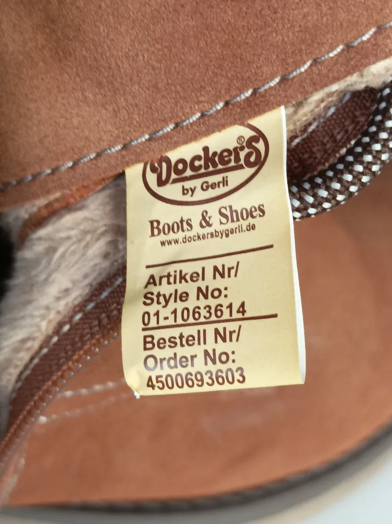 Dockers by Gerli Damen Stiefel Schnürstiefel Braun Gr. 39 Casual mit Absatz 6