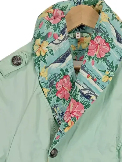 Blutsgeschwister Leichte Jacke Damen Freizeit Gr. XL Grün Baumwolle