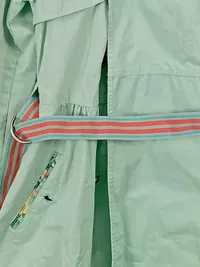 Blutsgeschwister Leichte Jacke Damen Freizeit Gr. XL Grün Baumwolle 3