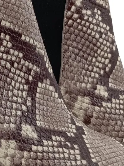 Michael Kors Damen Stiefeletten 39.5 Schlangenmuster Animal-Print Elegant