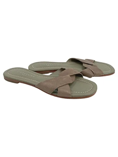 Liebeskind Berlin Damen Pantoletten Leder Gr. 38 Mehrfarbig Casual