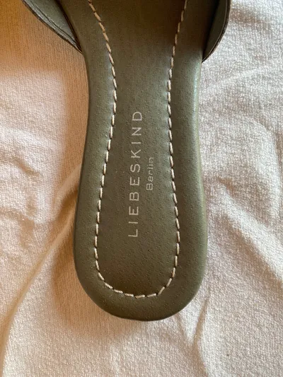 Liebeskind Berlin Damen Pantoletten Leder Gr. 38 Mehrfarbig Casual