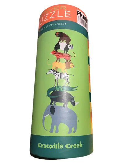 Crocodile Creek Tower Puzzle Tiere Stapel 22x91cm Kinderpuzzle NEU