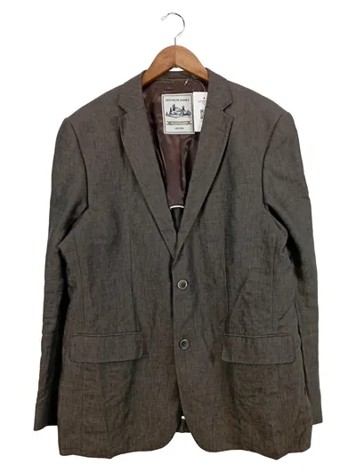 Andrew James Sakko Herren Braun Gr. 52 XL Casual Knopf Polyester