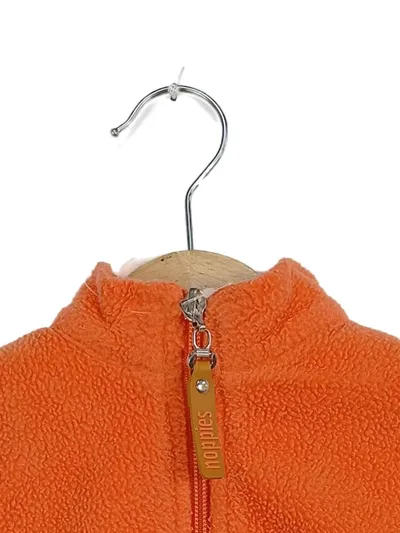 Noppies Fleecejacke Kinder Outdoor Gr. 74 Orange Reißverschluss