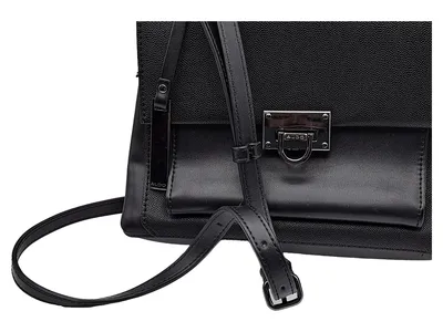 Aldo Damen Umhängetasche Schwarz Lederoptik Crossbody Kette Schultertasche