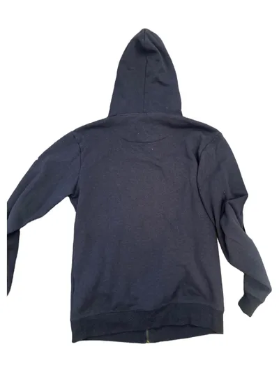 SMOG Herren Sweatjacke Kapuzenpullover Blau Gr. L Baumwolle Casual
