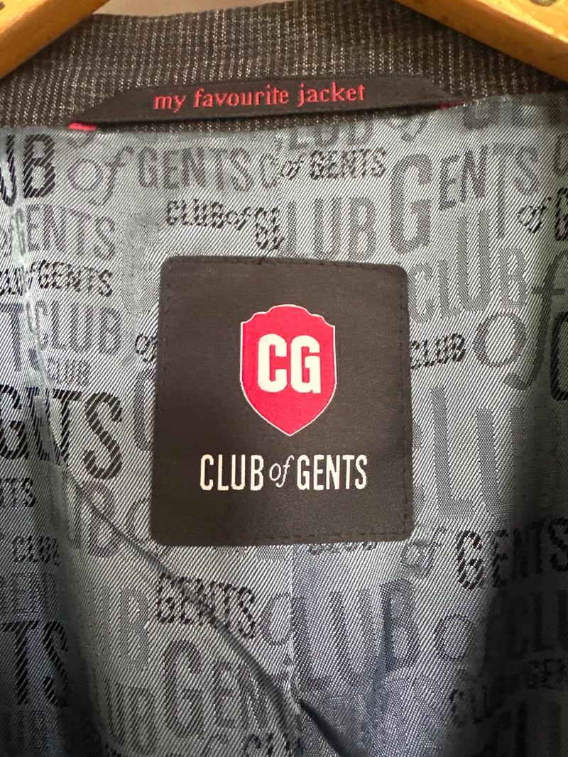 Club of Gents Sakko Herren Gr. 44 Grau Business 3
