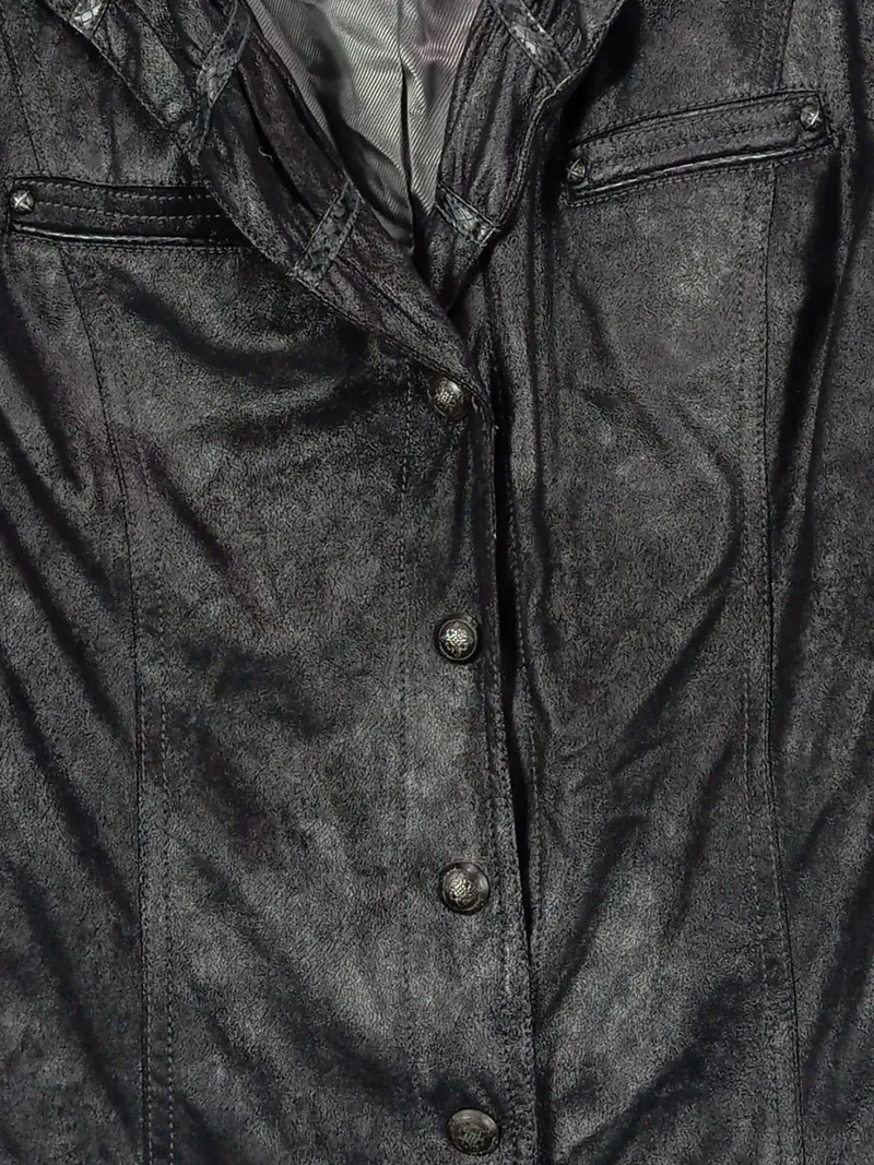 Apanage Damen Leichte Jacke Gr. 46 Schwarz Modern Polyester 3
