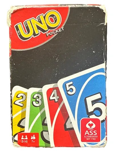 Mattel UNO Pocket Kartenspiel - Kompaktes Reise Kartenspiel für Kinder & Familie