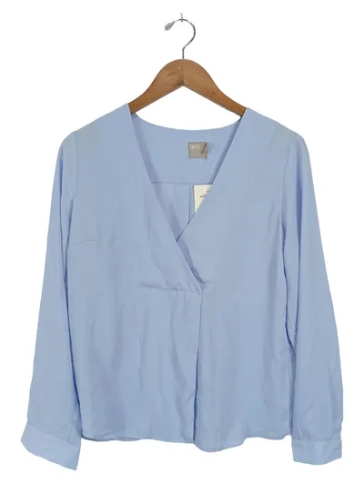 ASOS Damen Bluse Business Langarm Blau Gr. 36/S