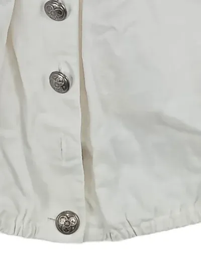 Julius Lang Damen Trachtenbluse Weiß Größe 38