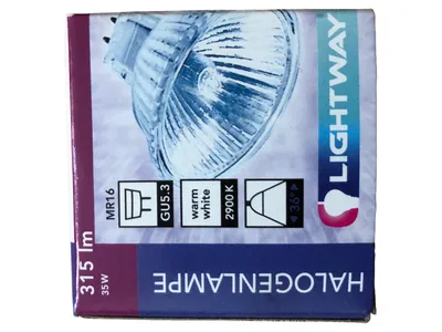 MÜLLER-LICHT MR16 Halogenlampe 35W GU5.3 warmweiß 12V Leuchtmittel Silber