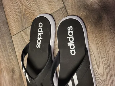Adidas Zehentrenner Herren Gr. 43 Schwarz Sportlich Badeschuhe Sandalen