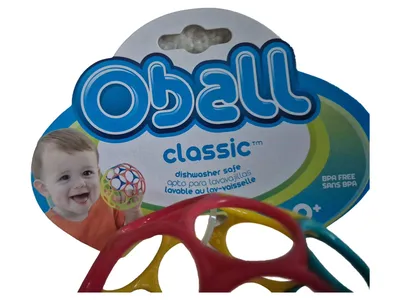 Oball Classic Greifball Greifling Baby Mehrfarbig Kunststoff BPA-frei